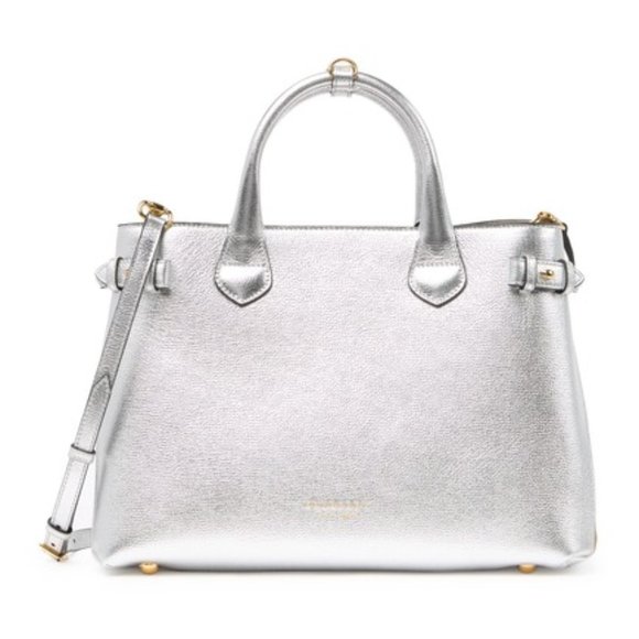 burberry bags silver